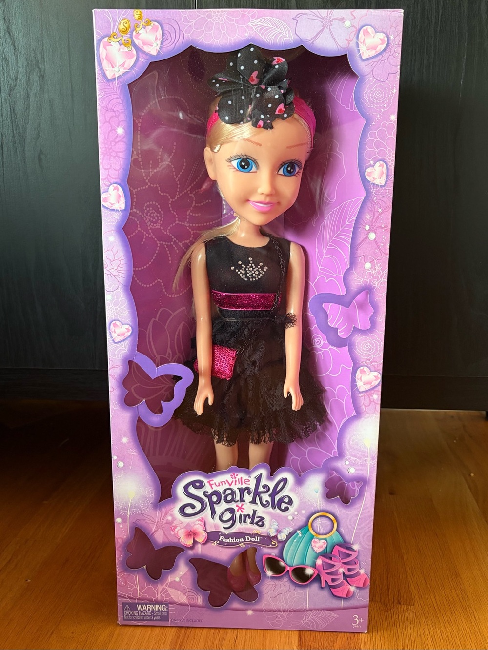 ✨$12✨NIB•20” Sparkle Girlz Fashion Doll | Blonde with black dress
